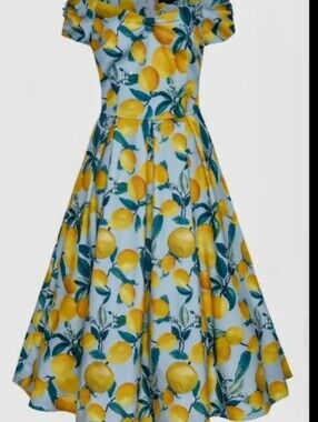 Dolly and Dotty Lemon Swing Dress 22